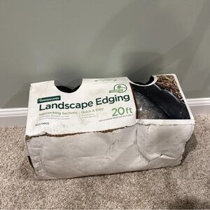 Greenscapes 20 Ft Black Plastic Landscape Edging.